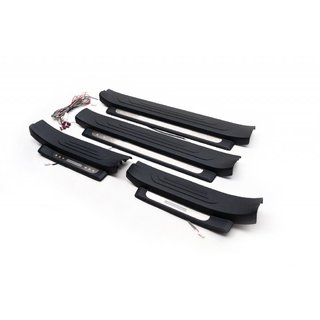 Durvju sliekšņu uzlikas ar apgaismojumu (melnas) Toyota Land Cruiser Prado 150 2009–2023 foto 3