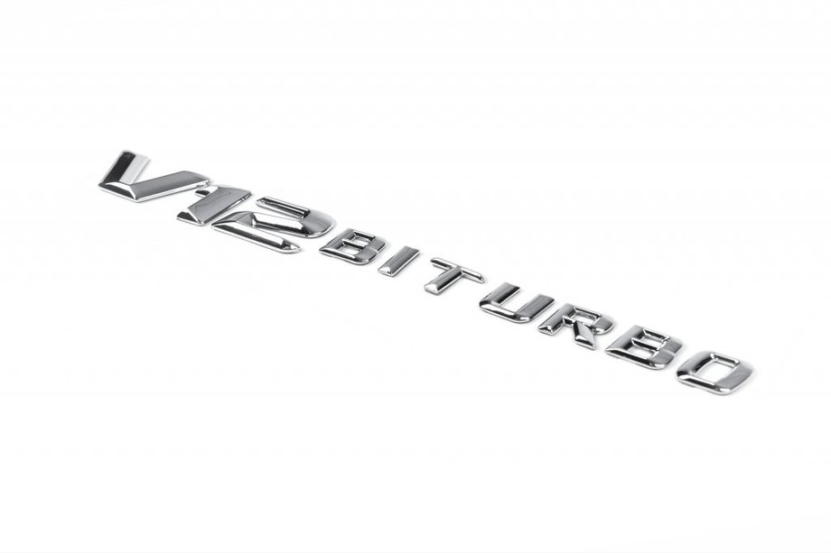 Mercedes E-klase W213 2016–2023 Uzraksts V12 Biturbo (hromēts) Image