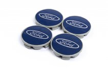 Ford Diska centrālie vāciņi 69/64 mm zili (4 gab.) foto 1
