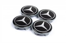 Mercedes-Benz Riteņu disku centra vāciņi 57 mm/55,5 mm V1 (4 gab.) foto 1