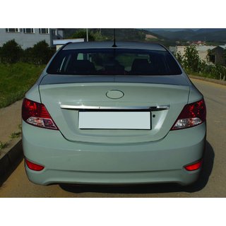 Uzliktnis virs numura zīmes (nerūsējošais tērauds) Hyundai Accent 2011–2017 foto 1