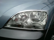 Kia Sorento I BL 2002–2009 Hromētas priekšējo lukturu uzlikas (2 gab., plastmasa) foto 1