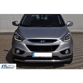 Priekšējais aizsargloks ST008 (nerūsējošais tērauds) Hyundai IX-35 2010–2015 foto 3