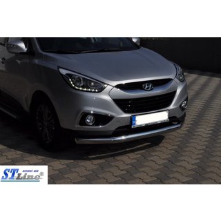 Priekšējais aizsargloks ST008 (nerūsējošais tērauds) Hyundai IX-35 2010–2015 foto 4