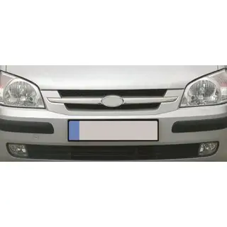 Radiatora režģa uzlikas (2 daļas, nerūsējošais tērauds) Hyundai Getz 2002– foto 3
