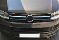 Volkswagen T6 2015–2024 Augšējās restes uzlikas 2015-2019 (2 gab., nerūsējošais tērauds) foto 1