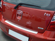 Hyundai I-10 2008–2013 Natanika aizmugurējā bufera aizsarguzlika (nerūsējošais tērauds) foto 1