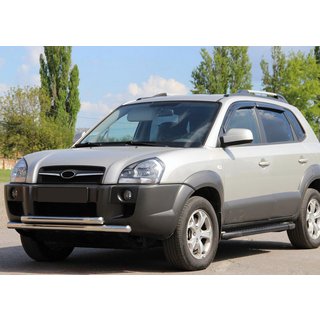 Priekšējais aizsargstienis ST014 (nerūsējošais tērauds) Hyundai Tucson JM 2004– foto 1