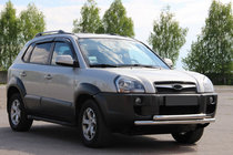 Hyundai Tucson JM 2004– Priekšējais aizsargstienis ST014 (nerūsējošais tērauds) foto 3