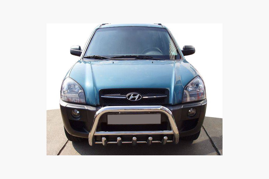 Hyundai Tucson JM 2004– Bullbar WT003 (nerūsējošais tērauds) 60 mm Image