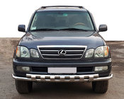 Lexus LX470 1998–2007 Priekšējais aizsargs ST015 (nerūsējošais tērauds) foto 1