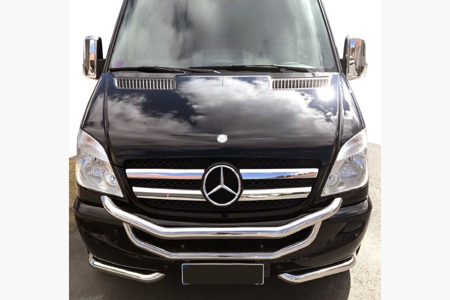 Mercedes Sprinter W906 2006–2018 Priekšējais aizsargstienis OM3-2 (2013+, nerūsējošais tērauds) Image