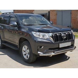 Priekšējais aizsargstienis ST014 (nerūsējošais tērauds) Toyota Land Cruiser Prado 150 2009–2023 foto 1