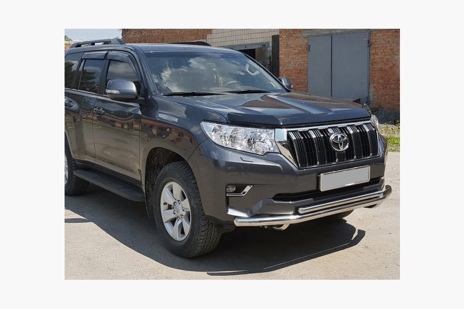Toyota Land Cruiser Prado 150 2009–2023 Priekšējais aizsargstienis ST014 (nerūsējošais tērauds) 60/42 mm Image