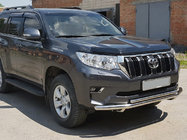 Toyota Land Cruiser Prado 150 2009–2023 Priekšējais aizsargstienis ST014 (nerūsējošais tērauds) 60/42 mm foto 1