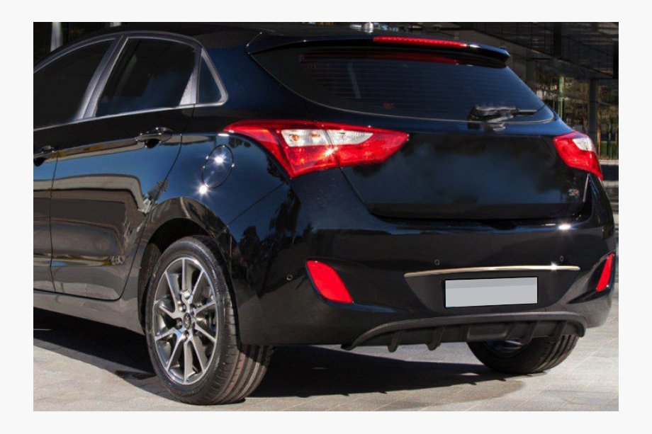 Hyundai I-30 2012–2017 Hromēta līste virs numura zīmes (HB, nerūsējošais tērauds) Image