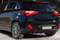 Hyundai I-30 2012–2017 Hromēta līste virs numura zīmes (HB, nerūsējošais tērauds) foto 1