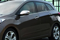 Hyundai Elantra (MD/UD) 2011–2015 Spoguļu uzlikas ar izgriezumu pagrieziena rādītājam (2 gab., nerūsējošais tērauds) foto 1