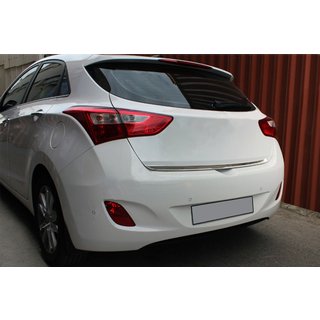 Bagāžnieka malas uzlika (HB, nerūsējošais tērauds) Hyundai I-30 2012–2017 foto 1