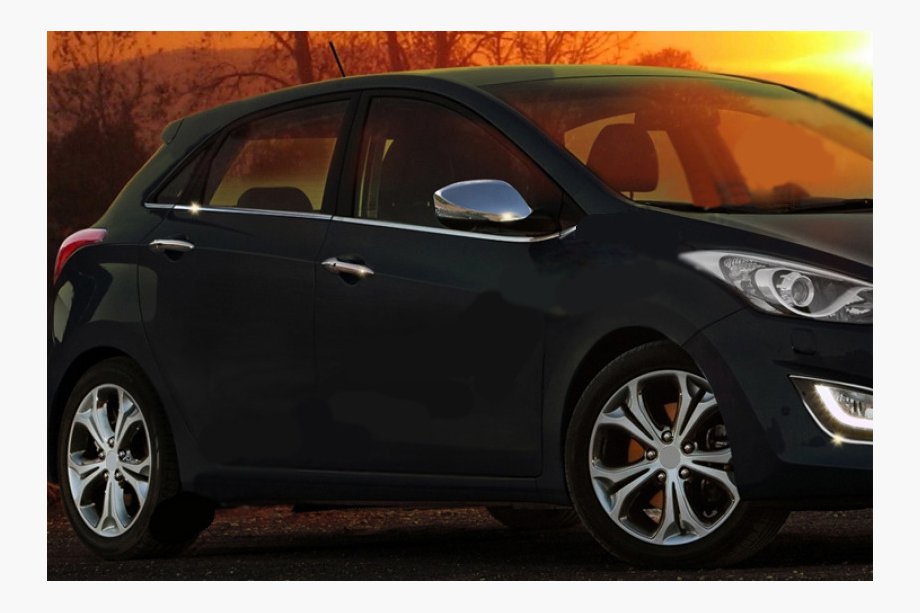 Hyundai I-30 2012–2017 IZPĀRDOŠANA! Nerūsējošā tērauda sānu logu līstes (HB) Image