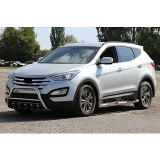 Priekšējais aizsargloks WT003 (nerūsējošais tērauds) Hyundai Santa Fe 3 2012–2018 foto 1