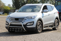 Hyundai Santa Fe 3 2012–2018 Priekšējais aizsargloks WT003 (nerūsējošais tērauds) foto 2
