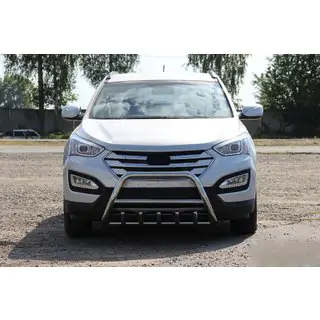 Priekšējais aizsargloks WT003 (nerūsējošais tērauds) Hyundai Santa Fe 3 2012–2018 foto 3
