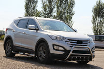 Hyundai Santa Fe 3 2012–2018 Priekšējais aizsargloks WT003 (nerūsējošais tērauds) foto 4