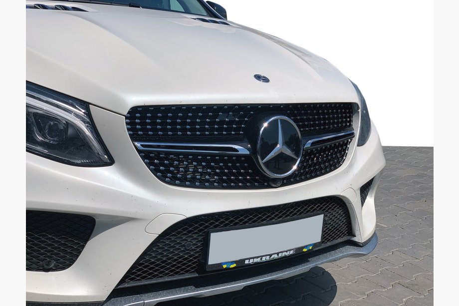 Mercedes GLE kupeja C292 2015–2019 Tūninga radiatora reste (Diamond Black) Image