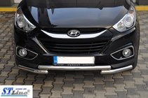 Hyundai IX-35 2010–2015 Priekšējais aizsargstienis ST014-1 (nerūsējošais tērauds) foto 3