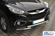 Hyundai IX-35 2010–2015 Priekšējais aizsargstienis ST014-1 (nerūsējošais tērauds) foto 4