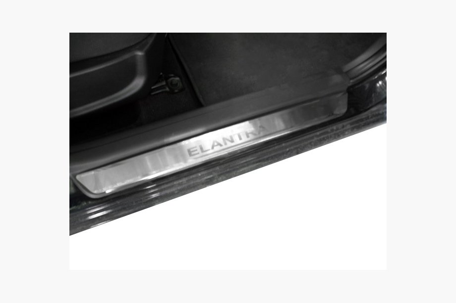 Hyundai Elantra (HD) 2006–2011 Sliekšņu uzlikas Nataniko (4 gab., nerūsējošais tērauds) Premium - 3M līmlente, 0,8 mm Image