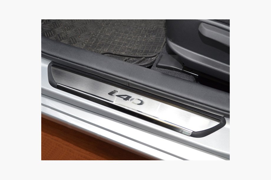 Hyundai I-40 2011–2019 Natanika Premium sliekšņu uzlikas (4 gab., nerūsējošais tērauds) Image