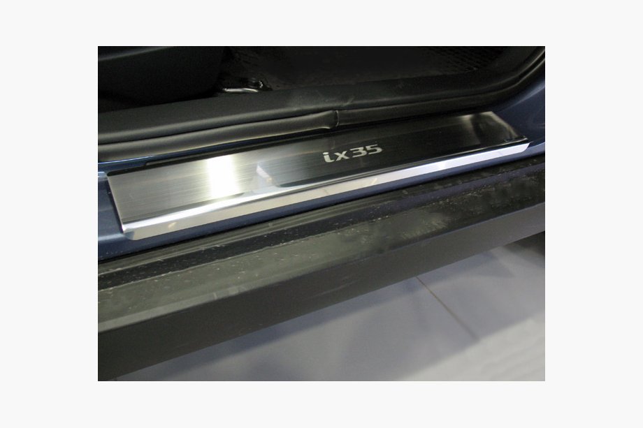 Hyundai IX-35 2010–2015 Sliekšņu uzlikas Nataniko (4 gab., nerūsējošais tērauds) Premium - 3M līmlente, 0,8 mm Image