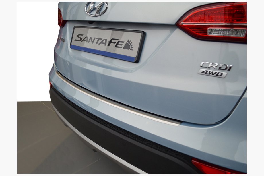 Hyundai Santa Fe 3 2012–2018 Aizmugurējā bampera uzlika ar ieloci Nataniko (nerūsējošais tērauds) Image