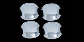 Hyundai Santa Fe 2 2006–2012 Durvju rokturu iedobes uzlikas (4 gab., plastmasa) foto 1