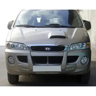 Centrālais priekšējā bufera lūpas spoileris (krāsošanai) Hyundai H200, H1, Starex 1998–2007 foto 1