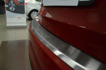 Kia Cerato 3 2013–2018 Aizmugurējā bampera uzlika ar ieloci Nataniko (nerūsējošais tērauds) foto 1
