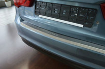 Kia Rio 2012–2017 Aizmugurējā bufera uzlika ar ieloci NataNika (nerūsējošais tērauds) foto 1