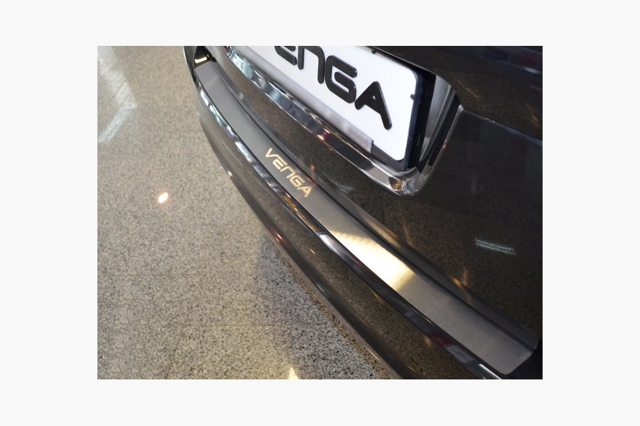 Kia Venga 2010–2019 Natanika aizmugurējā bufera aizsarguzlika (nerūsējošais tērauds) Image