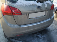 Kia Venga 2010–2019 Aizmugurējā bampera aizsarguzlika ar ieloku Natanika (nerūsējošais tērauds) foto 1