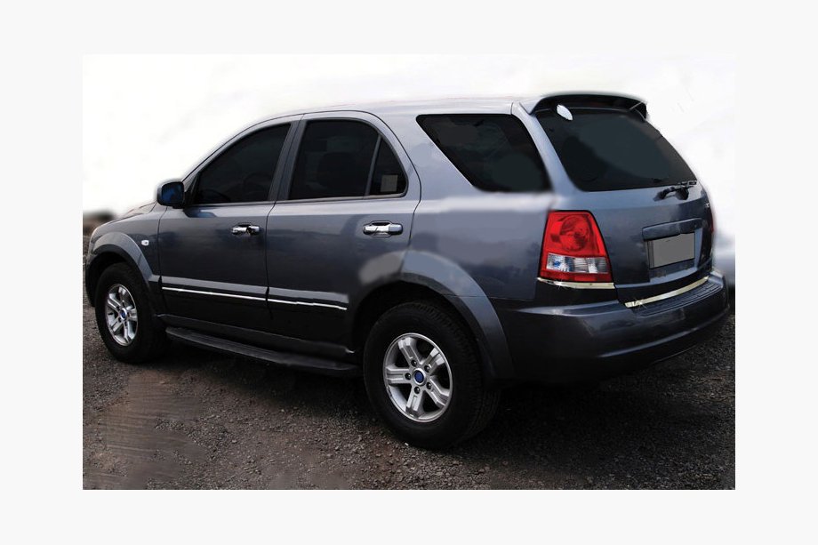 Kia Sorento I BL 2002–2009 Apakšējās uzlikas aizmugurējiem lukturiem (2 gab., nerūsējošais tērauds) Foto 1