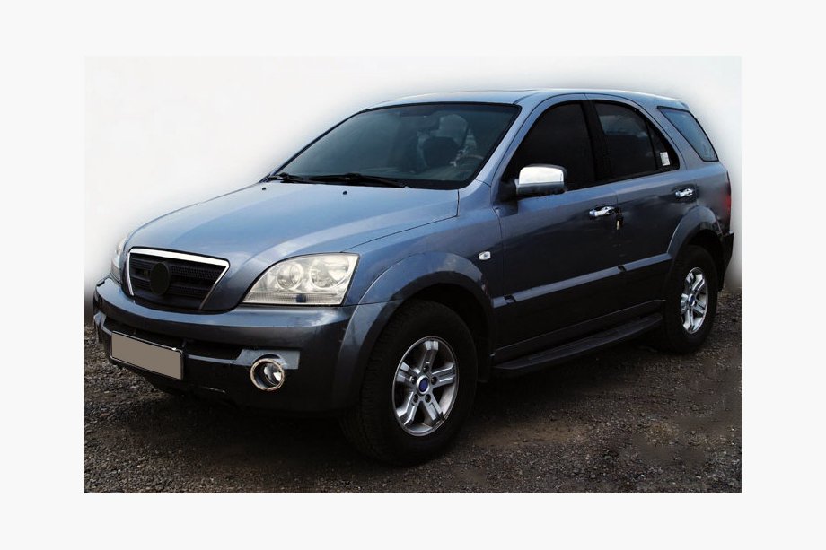 Kia Sorento I BL 2002–2009 Miglas lukturu hroma apmale (2 gab., nerūsējošais tērauds) Image