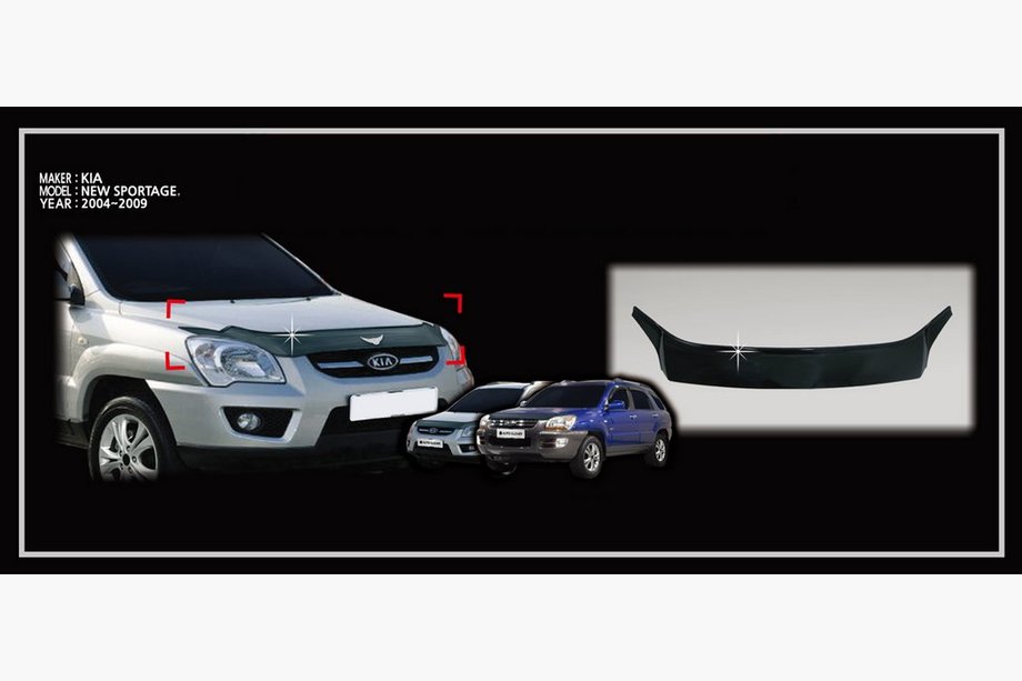 Kia Sportage 2004–2010 IZPĀRDOŠANA! Motora pārsega deflektors (Koreja) Image
