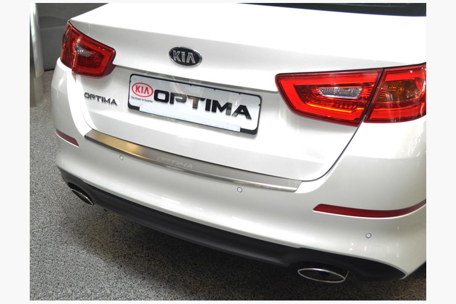 Kia Optima 2010–2016 Aizmugurējā bufera uzlika ar ieloci Nataniko (2014-2016, nerūsējošais tērauds) Image