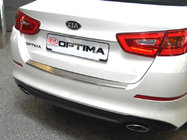 Kia Optima 2010–2016 Aizmugurējā bufera uzlika ar ieloci Nataniko (2014-2016, nerūsējošais tērauds) foto 1