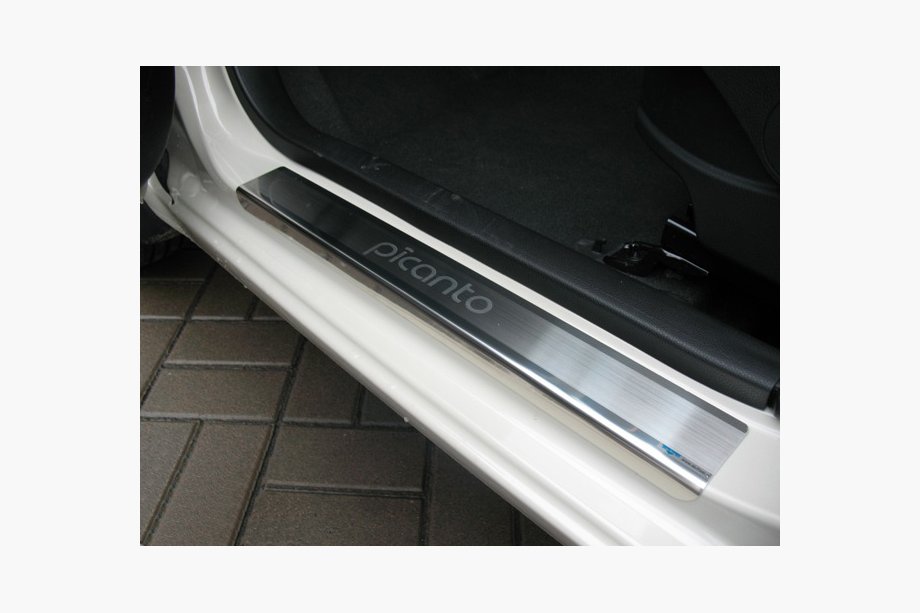 Kia Picanto 2011–2016 Natanika Premium sliekšņu uzlikas (4 gab., nerūsējošais tērauds) Image