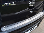 Kia Soul I 2008–2013 Natanika aizmugurējā bufera aizsarguzlika (nerūsējošais tērauds) foto 1