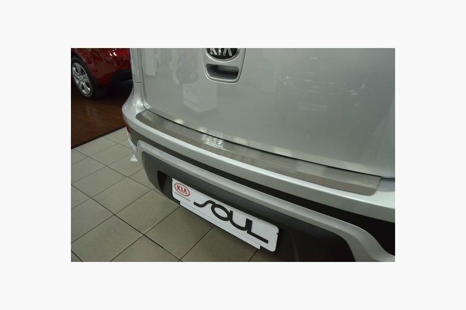 Kia Soul II 2013–2018 Aizmugurējā bampera aizsarguzlika ar ieloku Natanika (nerūsējošais tērauds) Image