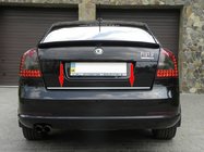 Skoda Octavia II A5 2006–2010 Bagāžnieka malas uzlika (nerūsējošā tērauda) foto 1